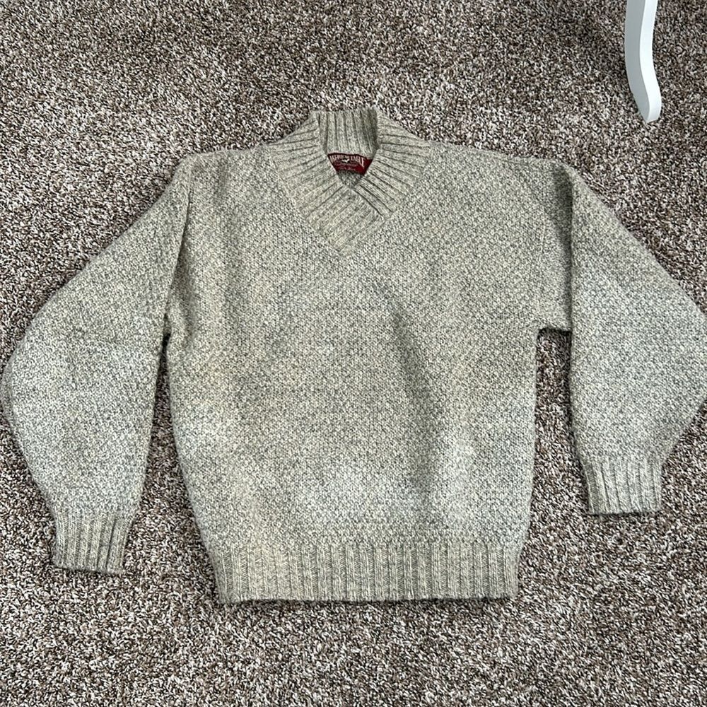 American Eagle Outfitters For Her Vintage 90s Beige Wool Blend Fall Sweater - Picture 5 of 7